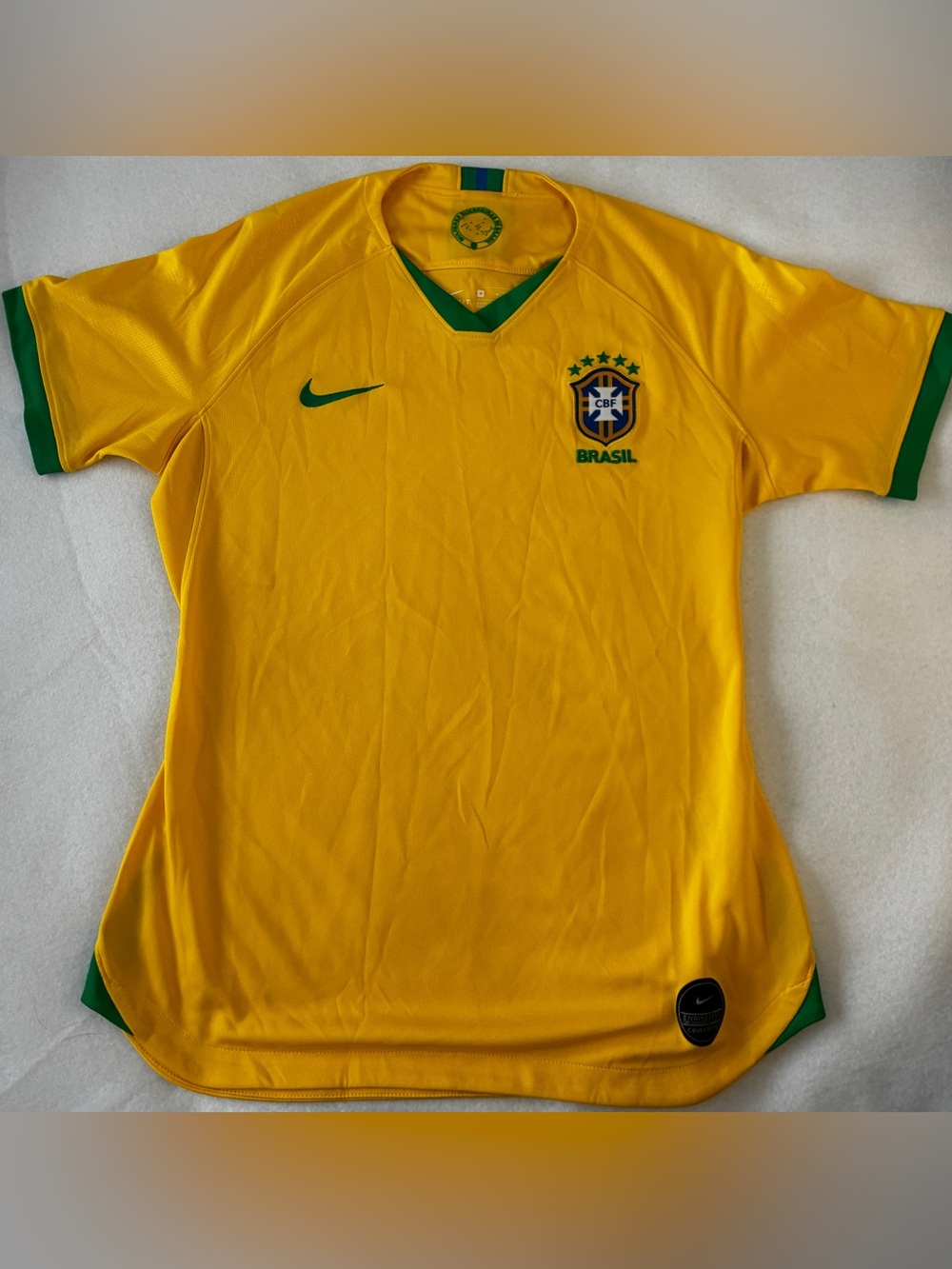 National Team Brazil Women M Home 2014 Nike Football Shirt Soccer Jersey Kit